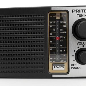Radio de 3 Bandas Funciona a Pilas o con Cable a la Corriente