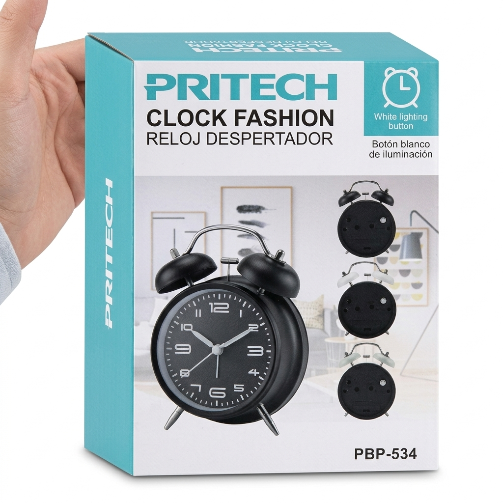 Reloj Despertador Retro de Doble Campana