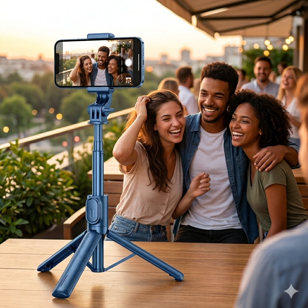 Palo Selfie con Mando Inalmbrico y Trípode