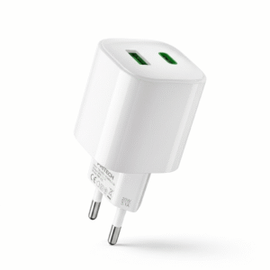 Cargador de Viaje Carga Rápida 20W USB + Tipo-C (PD)