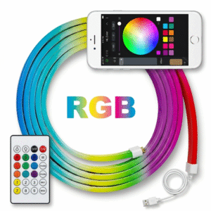 Tira de Luces LED RGB 5 Metros Conexión USB y Control Remoto