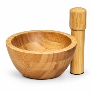 Mortero de Bambú Kitchen Family 13 cm