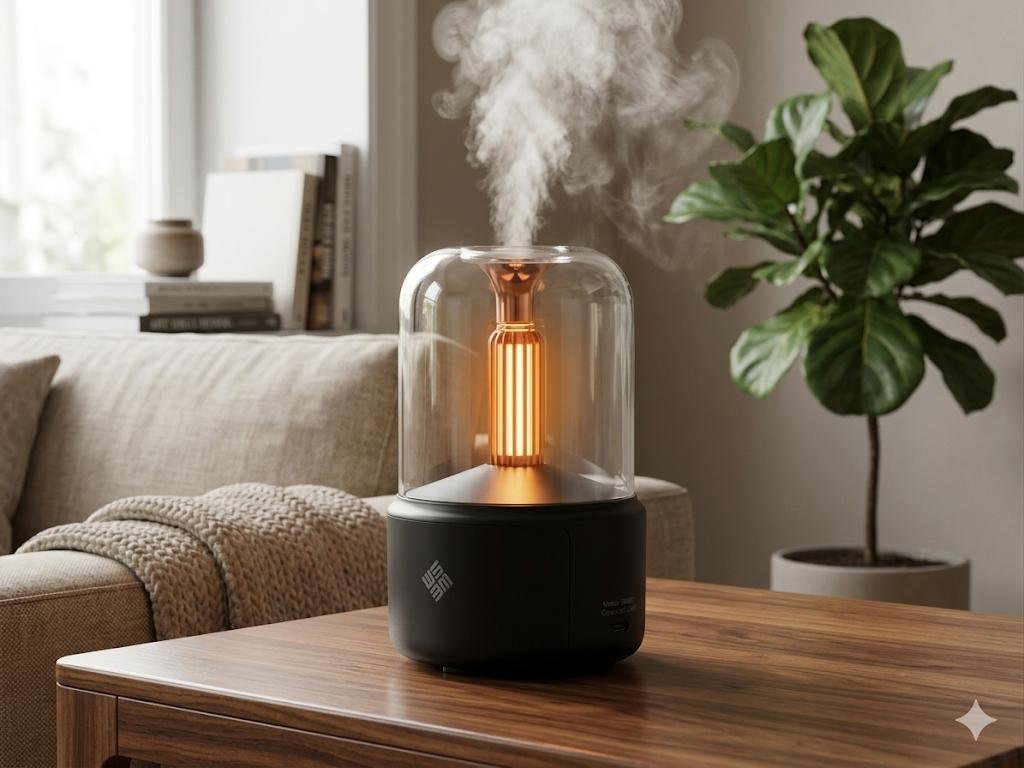Humidificador y Difusor de Aromas con Luz Ambiental