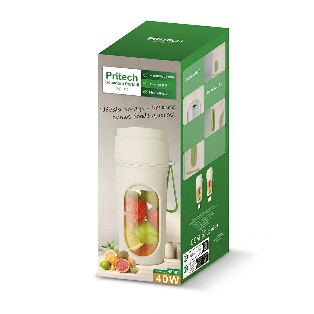 Licuadora de Zumos Portátil Recargable