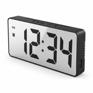 Reloj Despertador Digital – Estilo Moderno y Pantalla LED Extra Grande