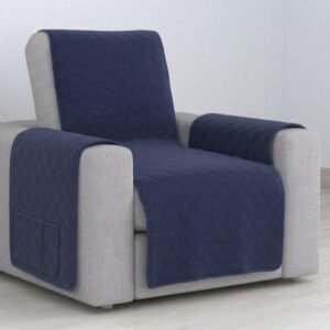 Cubre Sofá Bicolor Reversible 1 Plaza - Azul