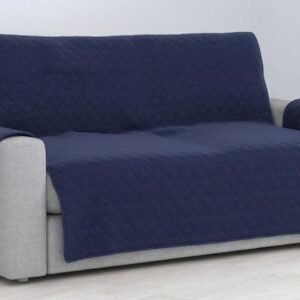 Cubre Sofá Bicolor Reversible 2 Plazas - Azul