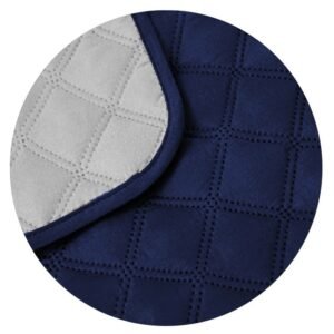 Cubre Sofá Bicolor Reversible 3 Plazas - Azul