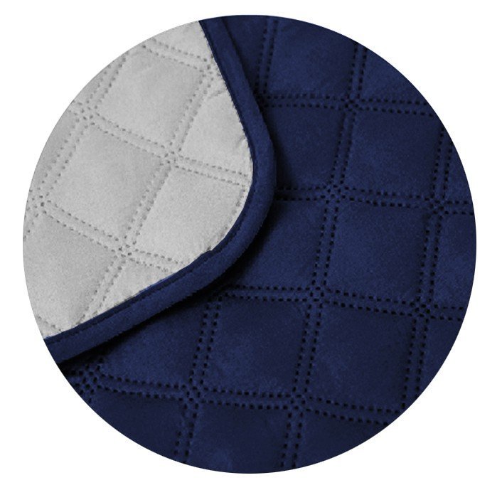 Cubre Sofá Bicolor Reversible 3 Plazas - Azul