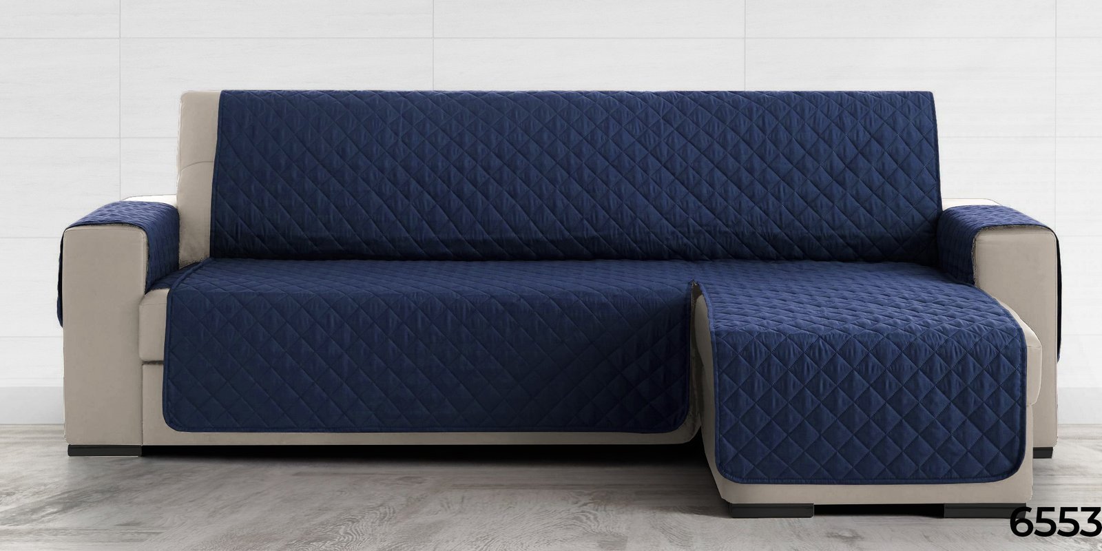 Cubre Sofá Chaise Longue Universal – Azul