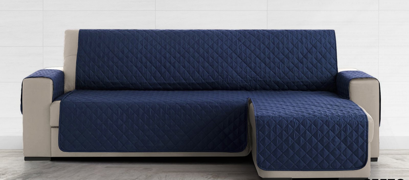 Cubre Sofá Chaise Longue Universal – Azul