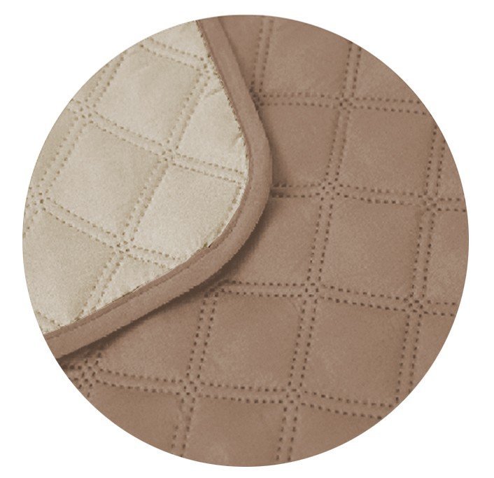 Cubre Sofá Bicolor Reversible 3 Plazas - Beige
