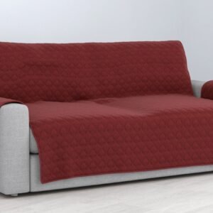 Cubre Sofá Bicolor Reversible 3 Plazas - Burdeos
