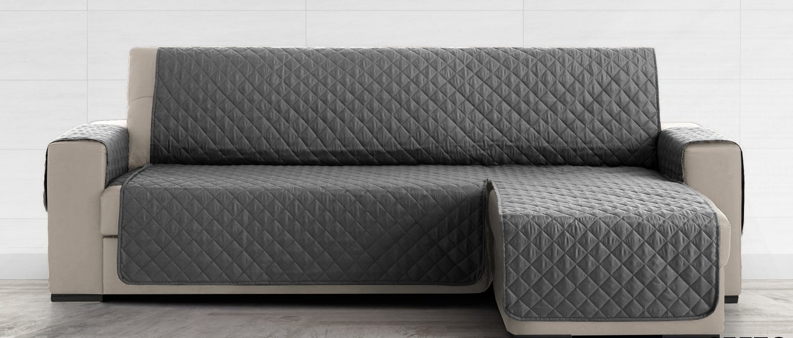 Cubre Sofá Chaise Longue Universal – Gris