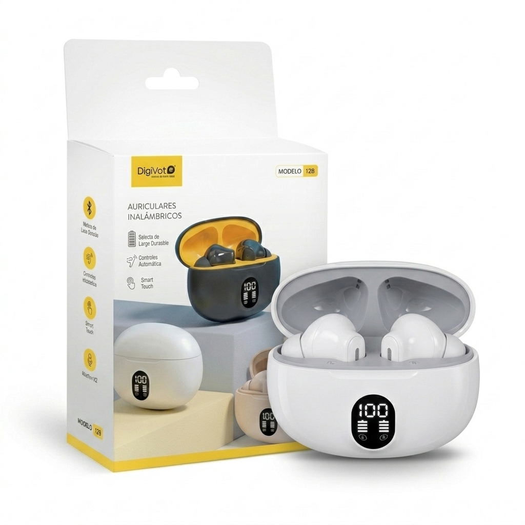 Auriculares Bluetooth con Pantalla LED
