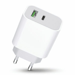 Cargador de Viaje Dual Pritech 18W | Carga Rápida y Eficiente