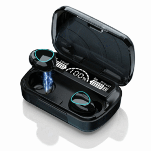 Auriculares Bluetooth Botón con Power Bank