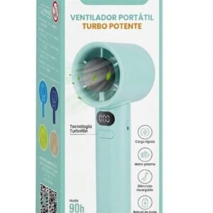 Mini Ventilador Portátil · Turbo Potente