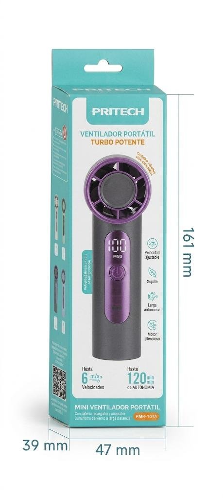 Mini Ventilador Portátil Turbo Potente