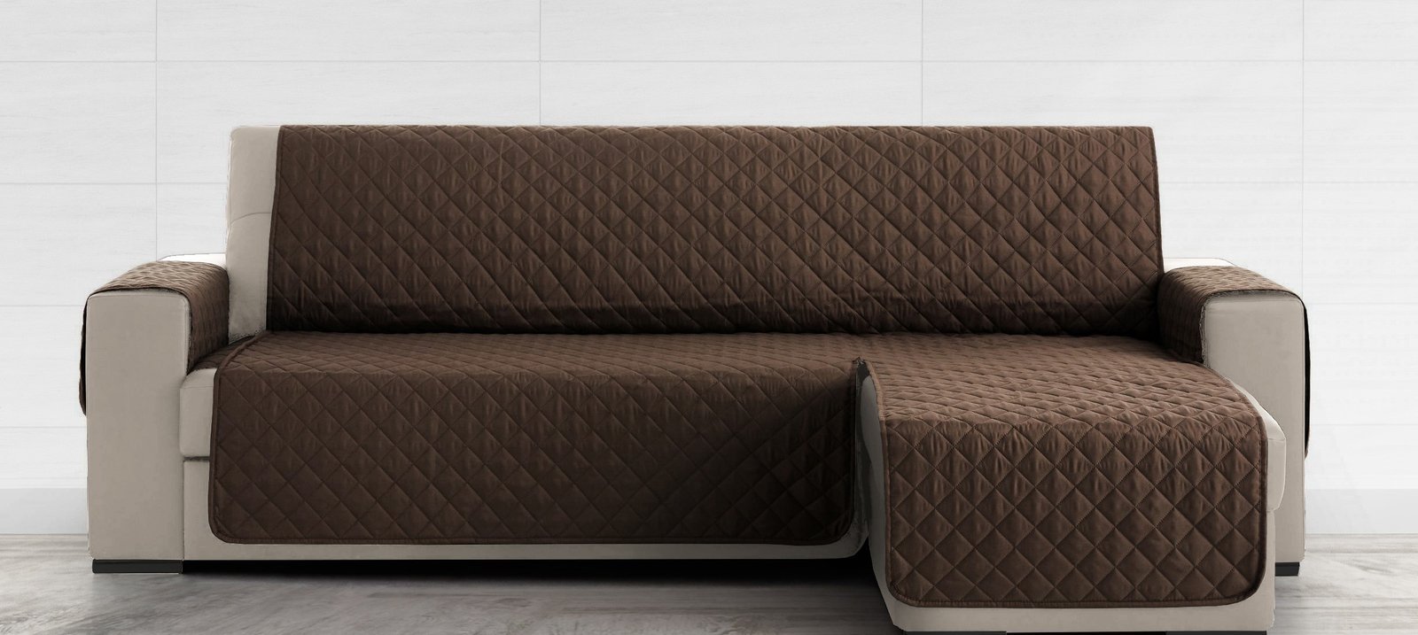 Cubre Sofá Chaise Longue Universal – Choco