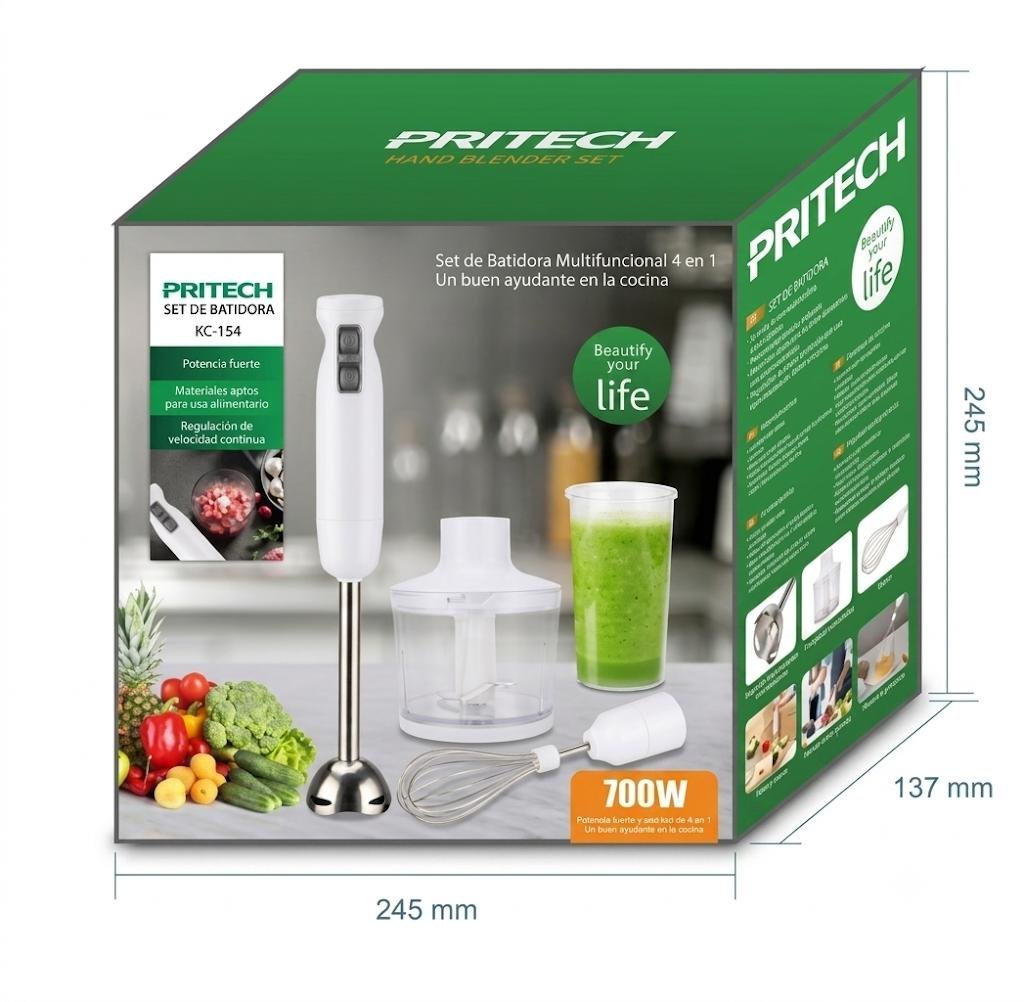 Batidora de Mano Multifuncional 4 en 1 - 700W
