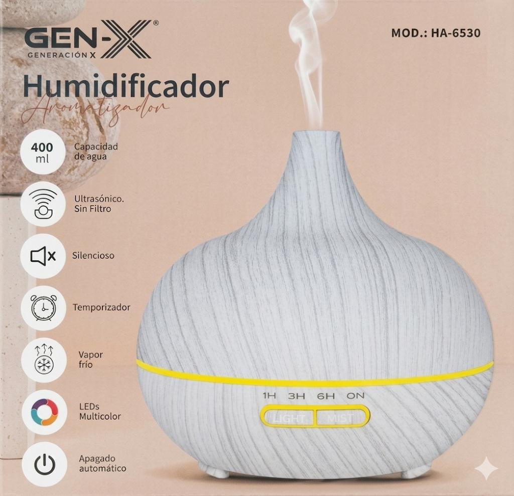 Humidificador y Aromatizador Ultrasónico