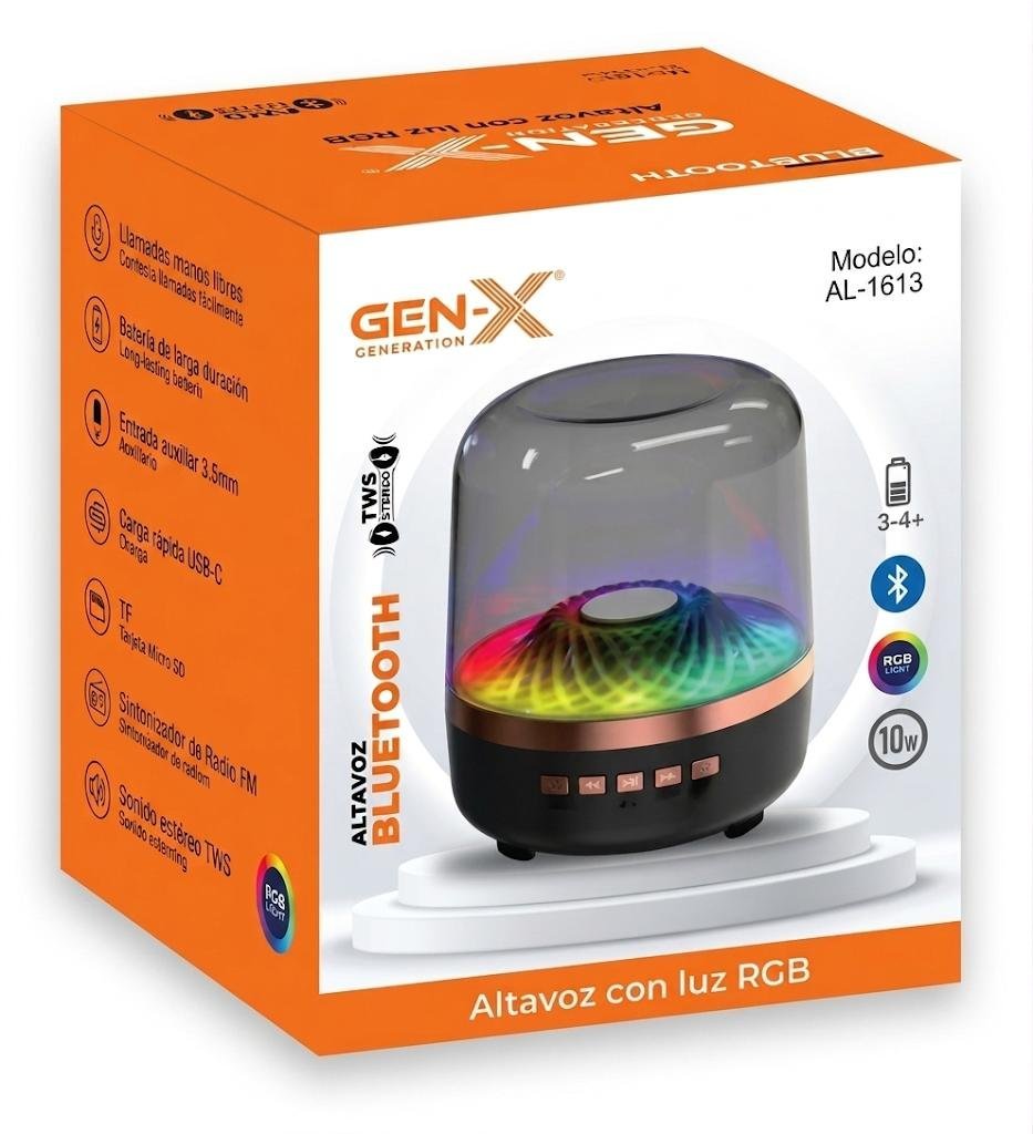 Altavoz Bluetooth Portátil con Luz RGB