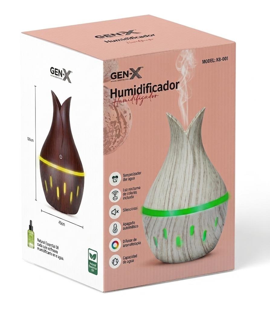 Humidificador y Difusor de Aromaterapia Ultrasónico 300ml