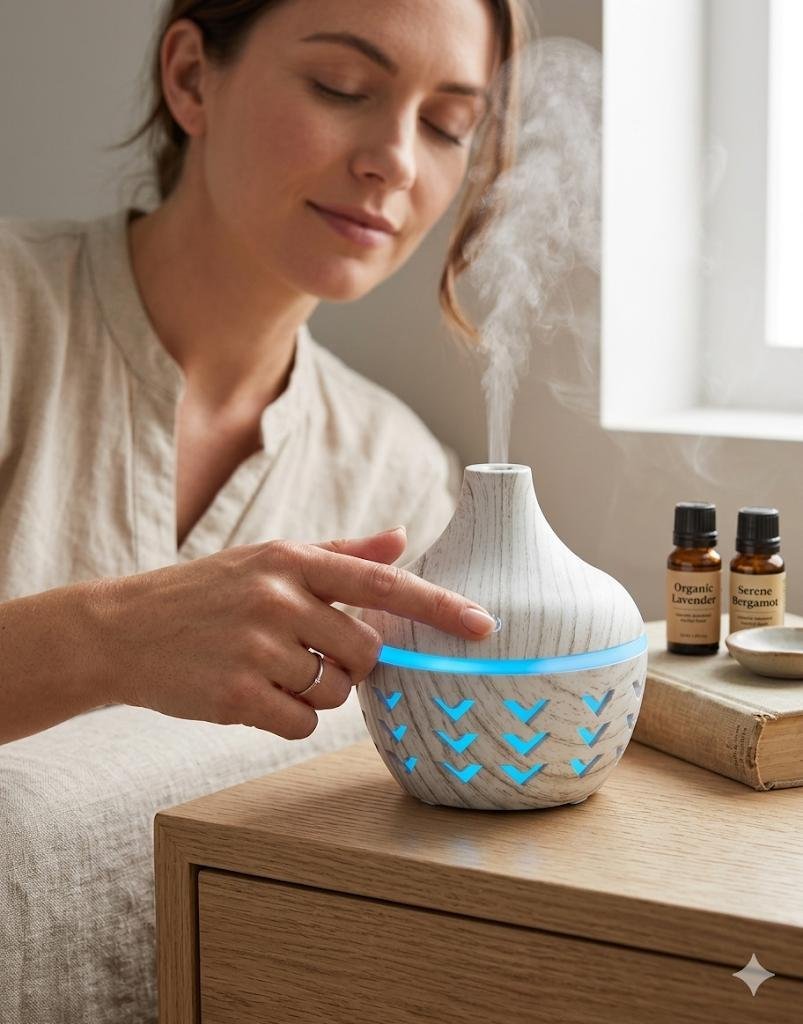 Humidificador y Aromatizador Ultrasónico 300ml