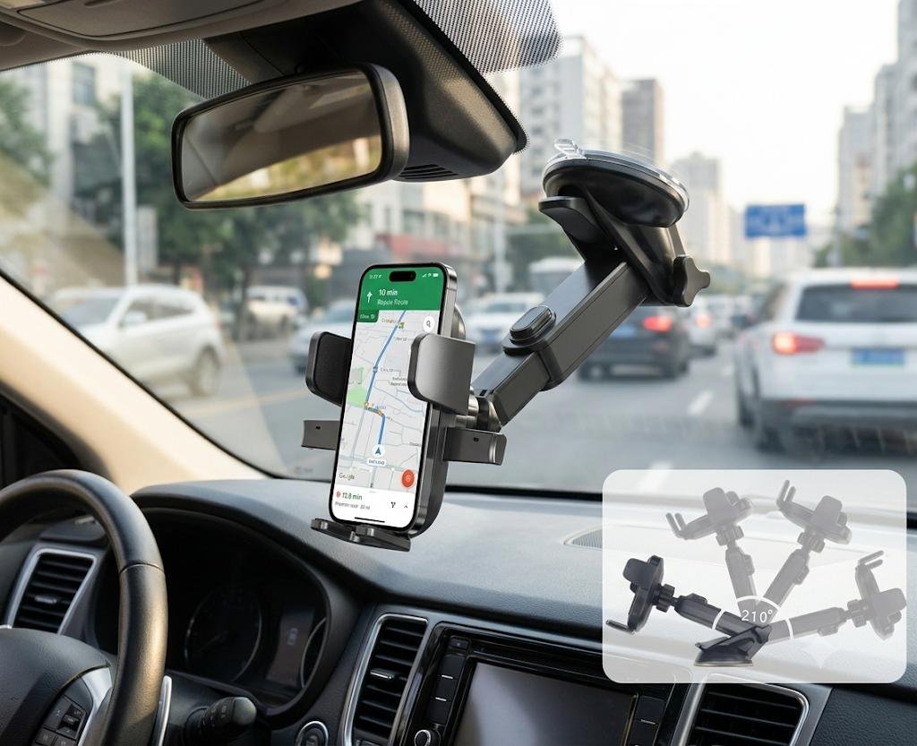 Soporte de Coche Automático con Ventosa