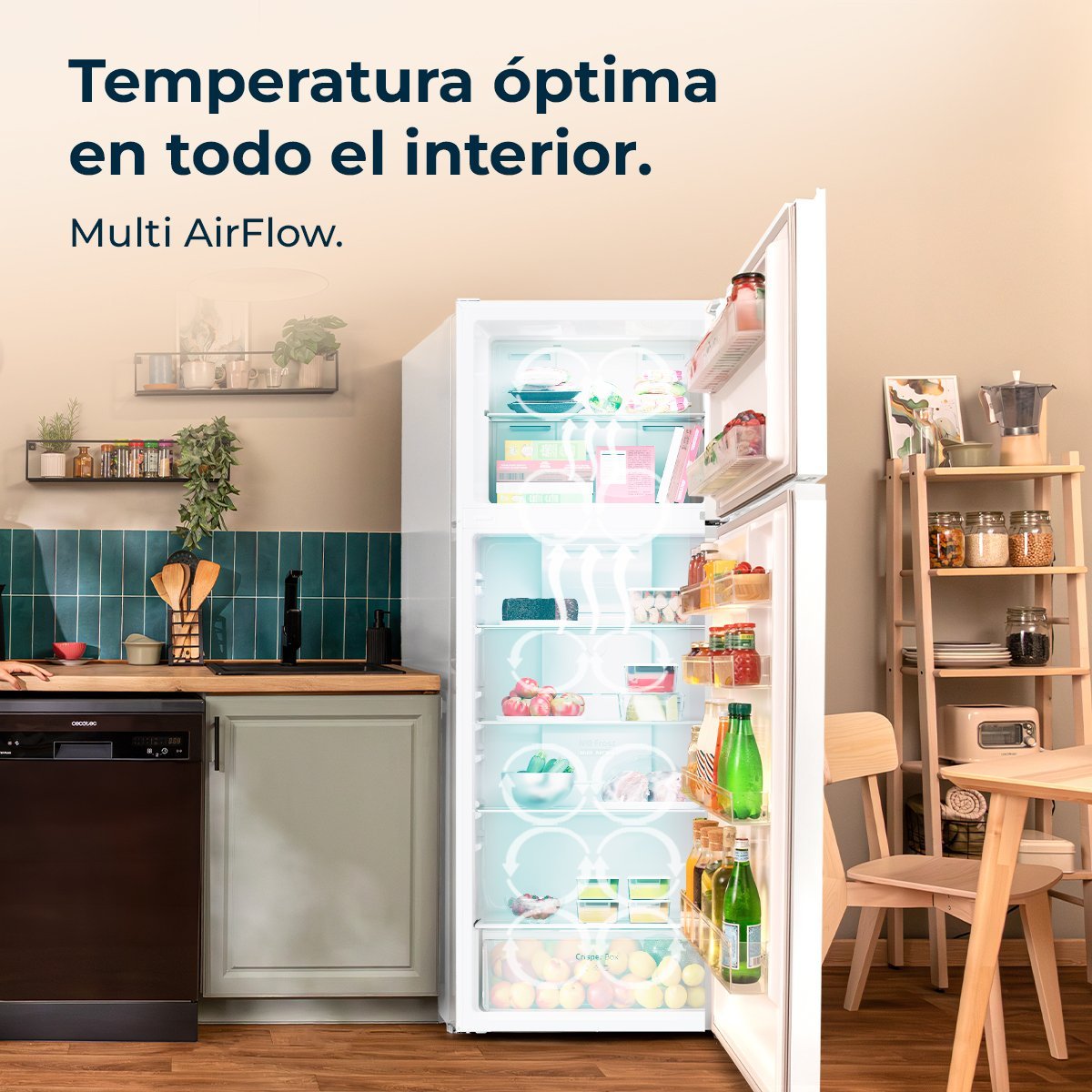 Frigorífico Bolero CoolMarket 2D 465 NF White E