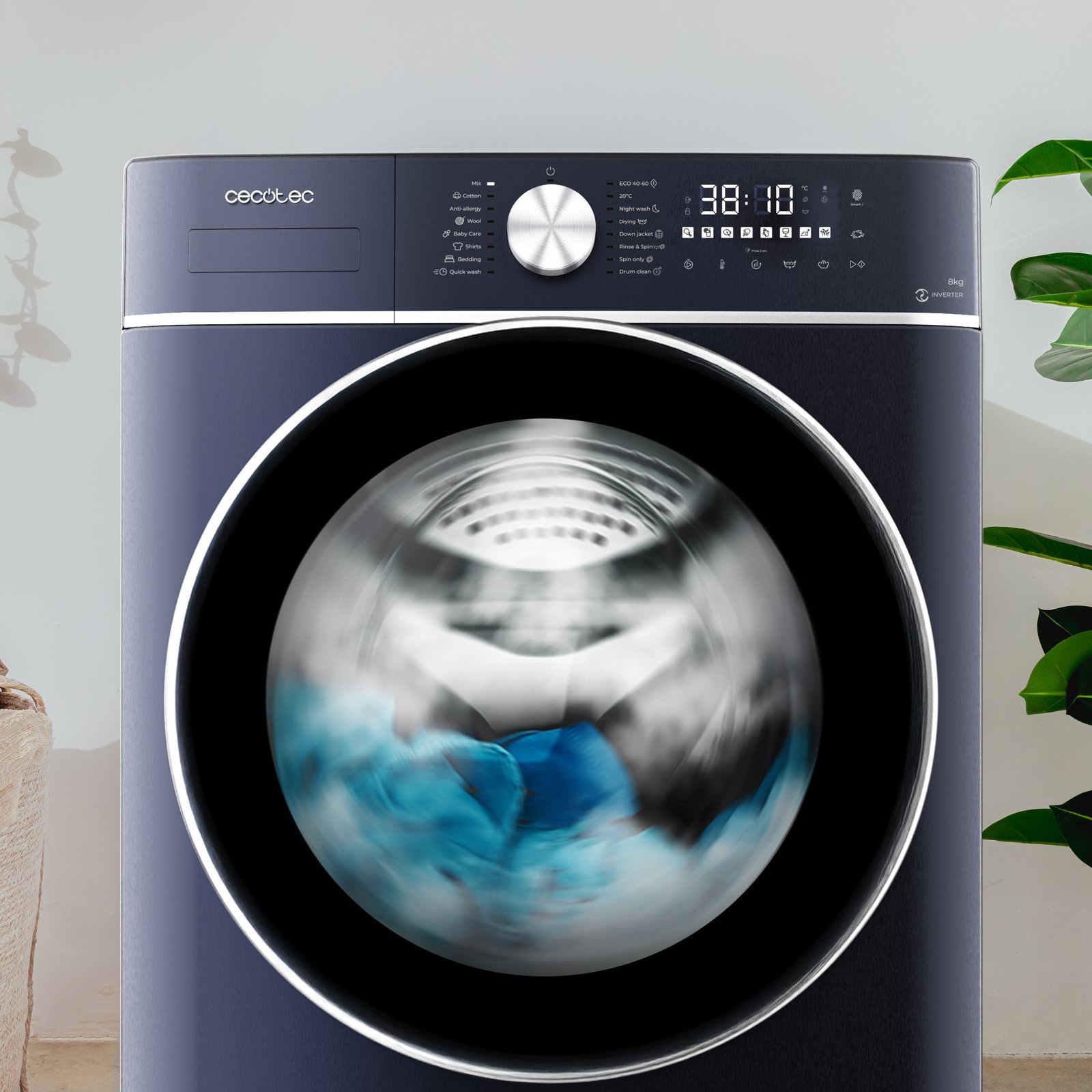 Lavadora Secadora 8kg Bolero Wash&Dry 8580 Inverter Titanium