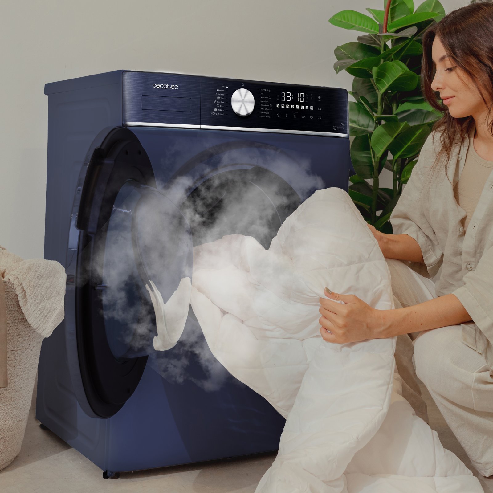 Lavadora Secadora 8kg Bolero Wash&Dry 8580 Inverter Titanium