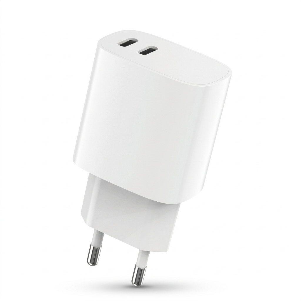 Cargador de Viaje Dual USB-C Pritech | Carga Rápida 20W