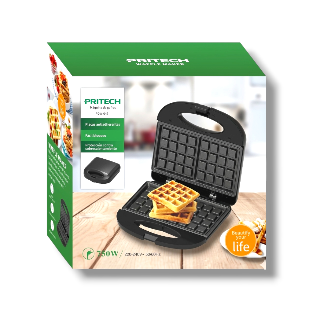 Gofrera - Máquina de Gofres 750W