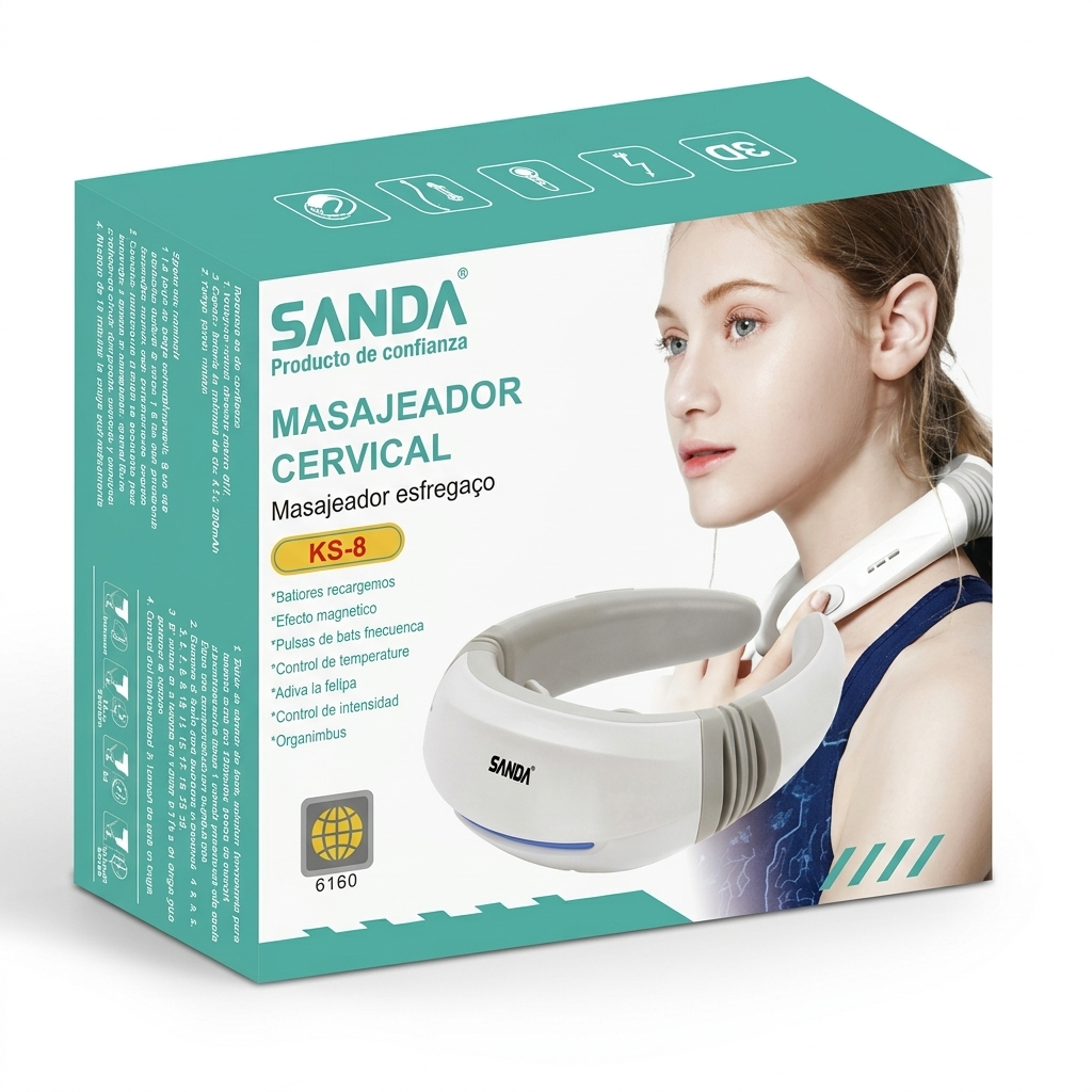 Masajeador Cervical Inteligente Alivio Terapéutico y Relajación Muscular