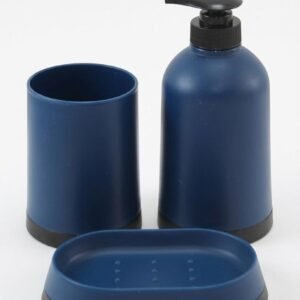 Conjunto de 3 Piezas Dispensador Jabón, Vaso Multifunción y Jabonera 