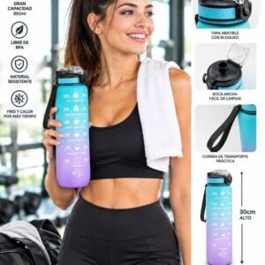 Botella de Agua Motivacional 1 Litro