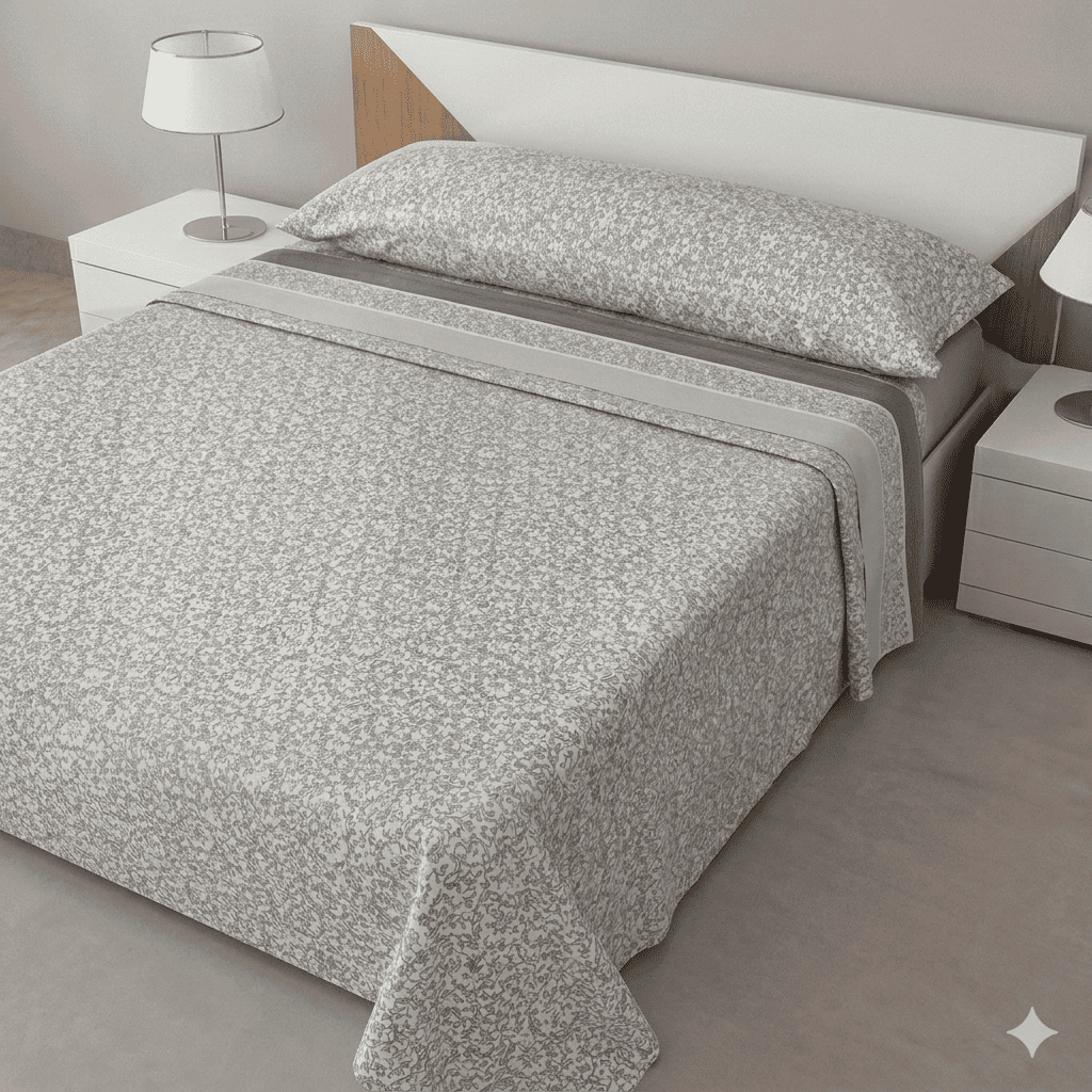 Juego de Sábanas 150cm Microfibra Tacto Algodón – Confort y Suavidad