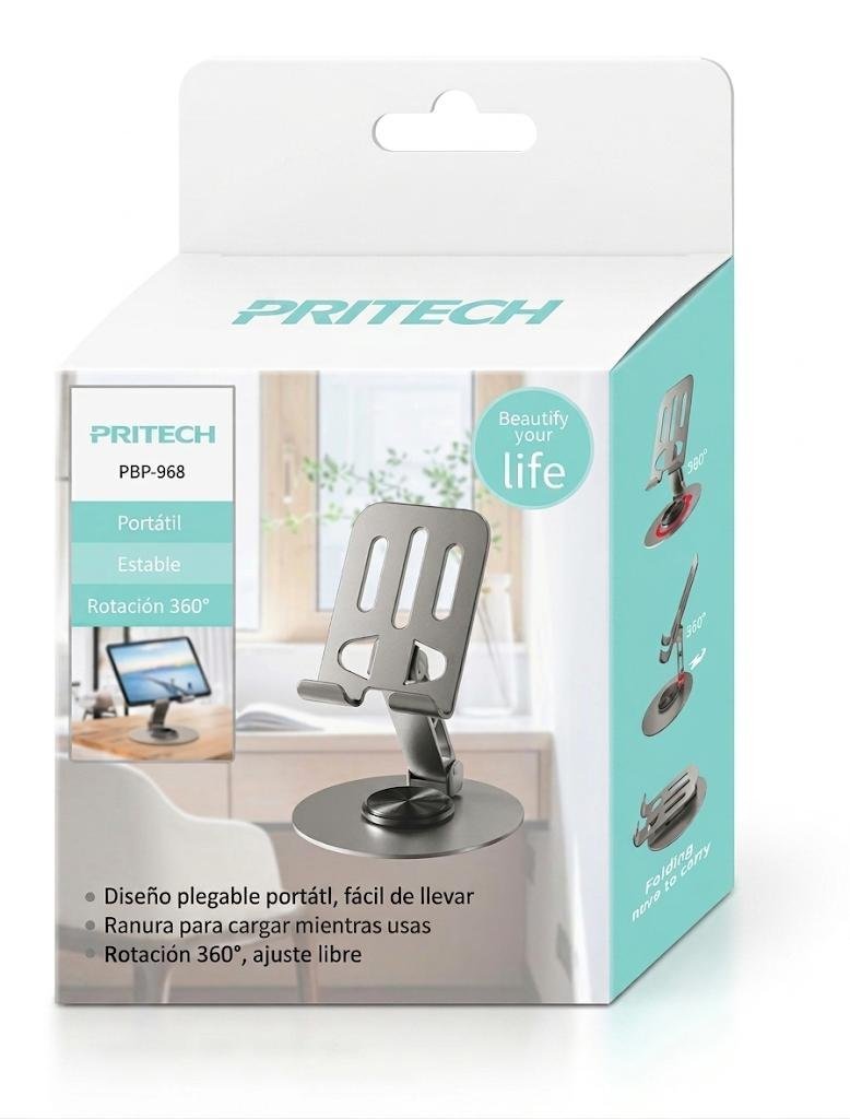 Soporte de Mesa para Móvil | Rotación 360° y Plegable