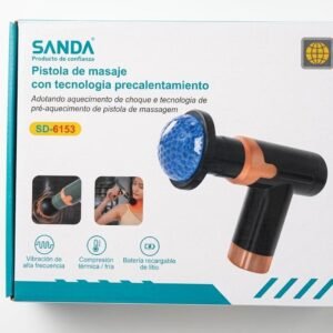 Pistola de Masaje con Tecnología Precalentamiento
