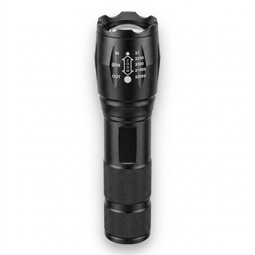 Linterna LED Táctica Recargable | 10W - 1200mAh